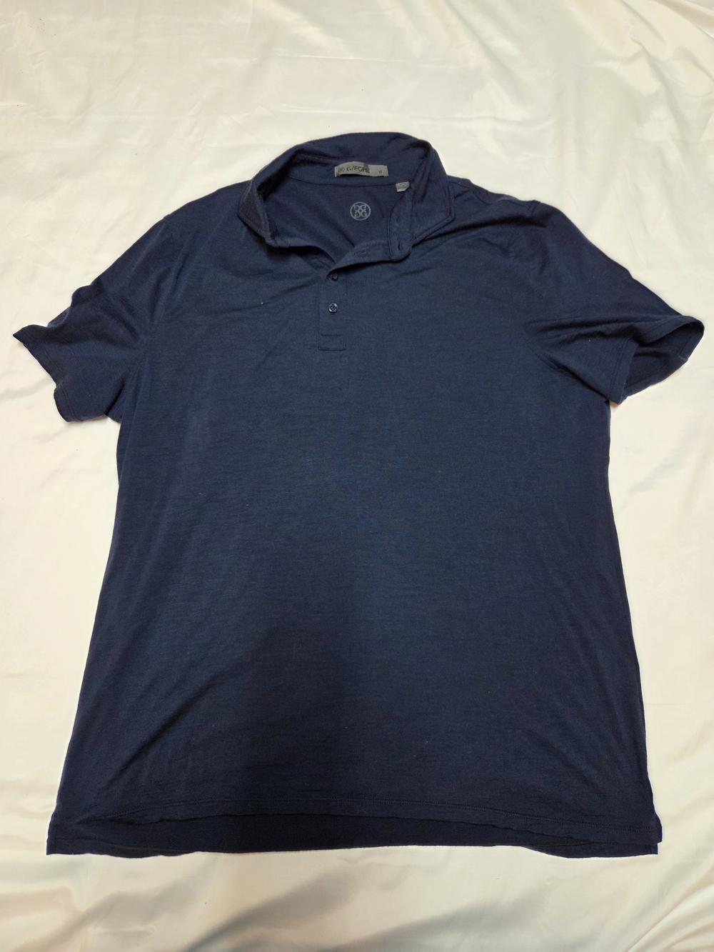 G/FORE Men's Navy Short-Sleeve Polo